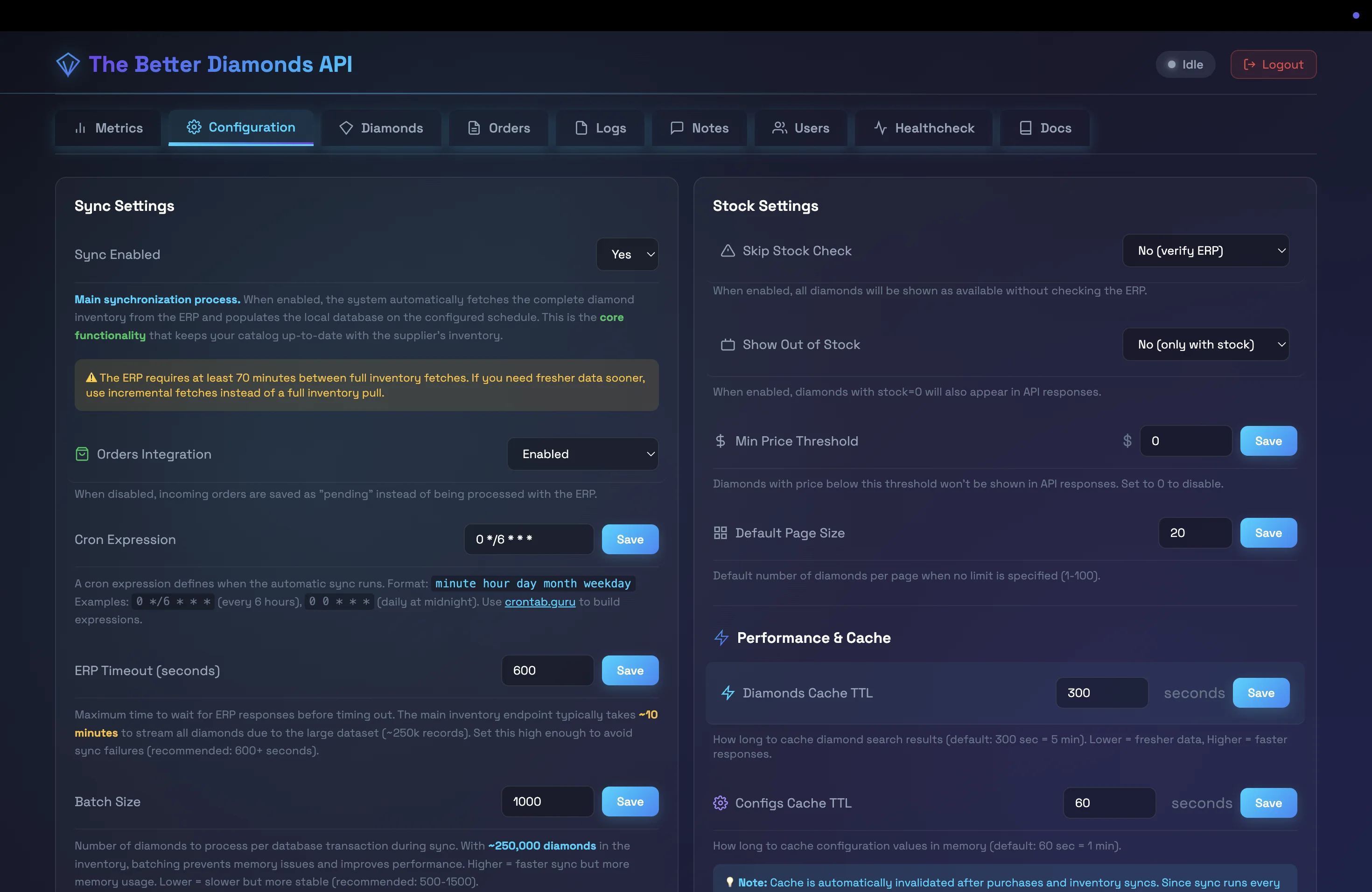The Better Diamonds Desktop Dashboard 2