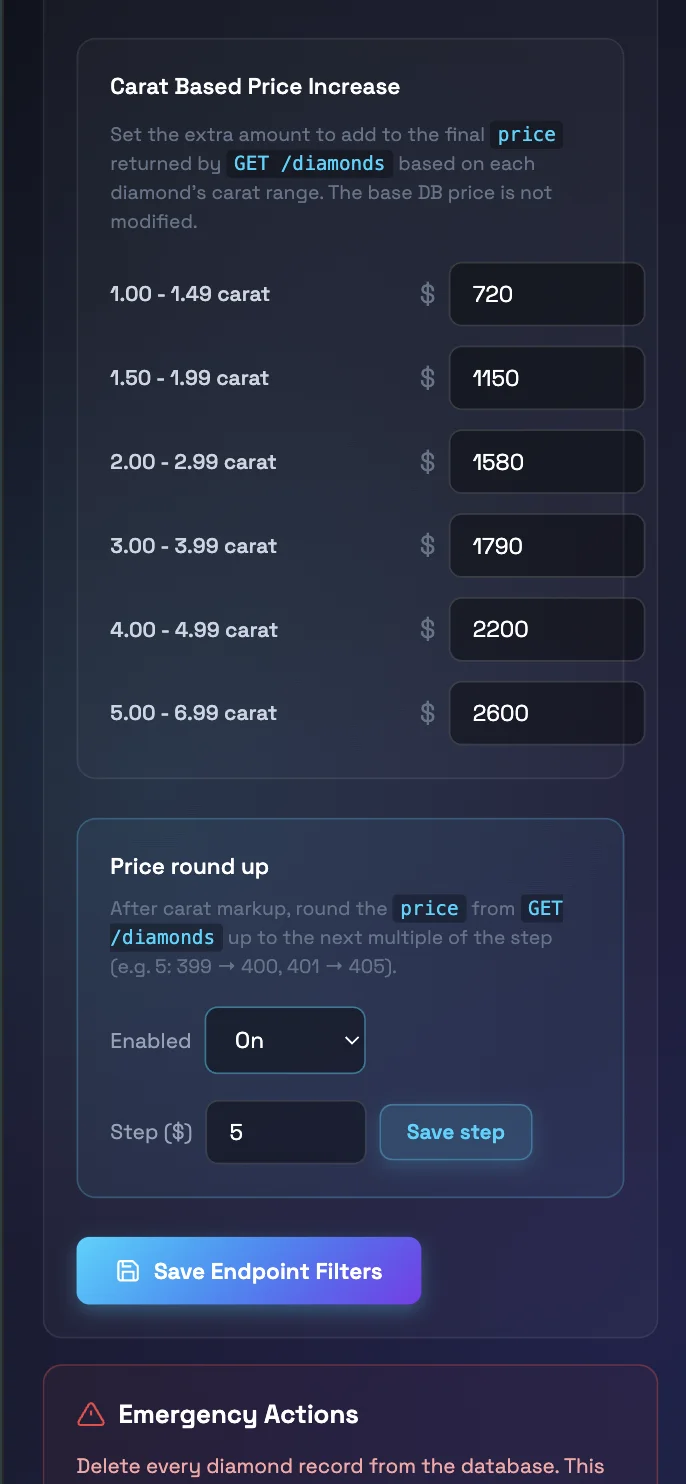 The Better Diamonds Mobile Dashboard 4