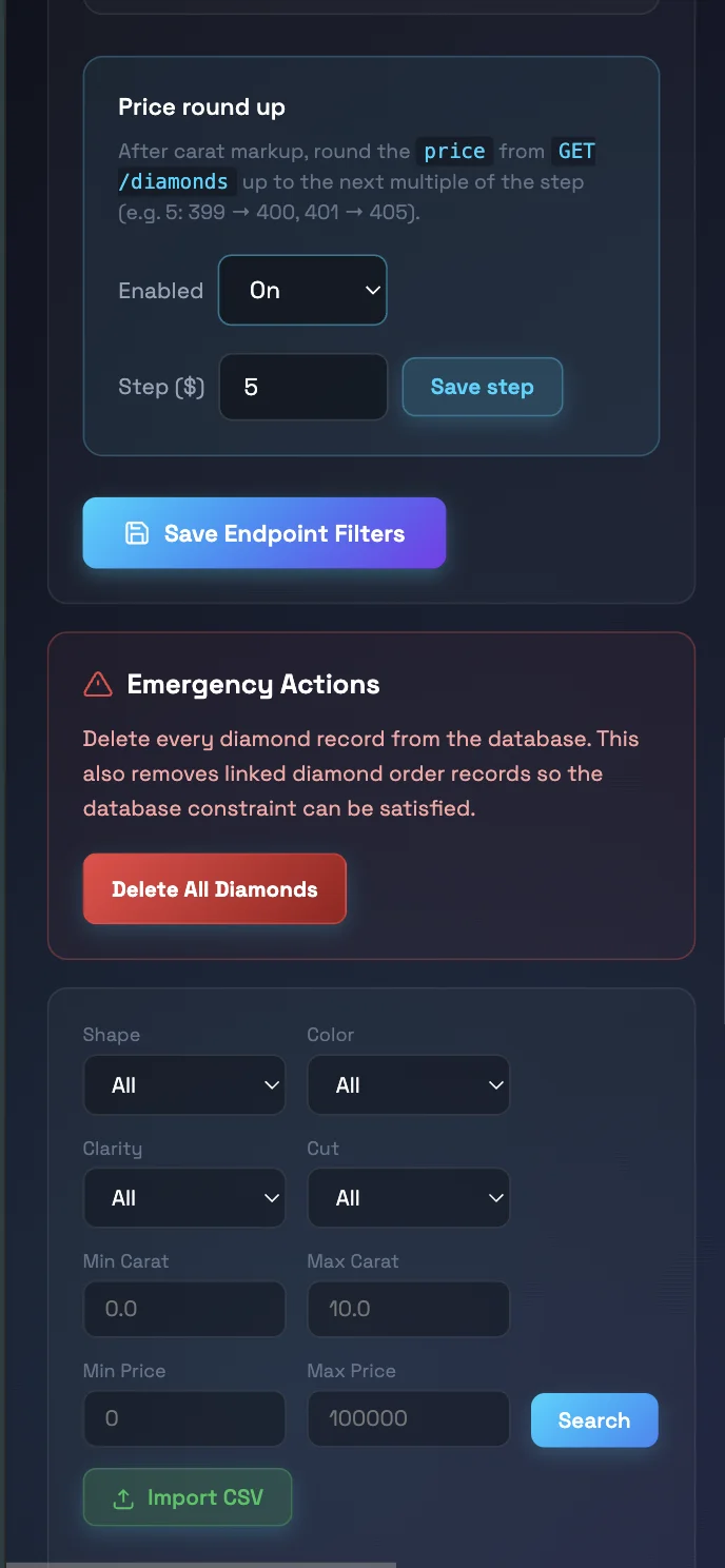The Better Diamonds Mobile Dashboard 5